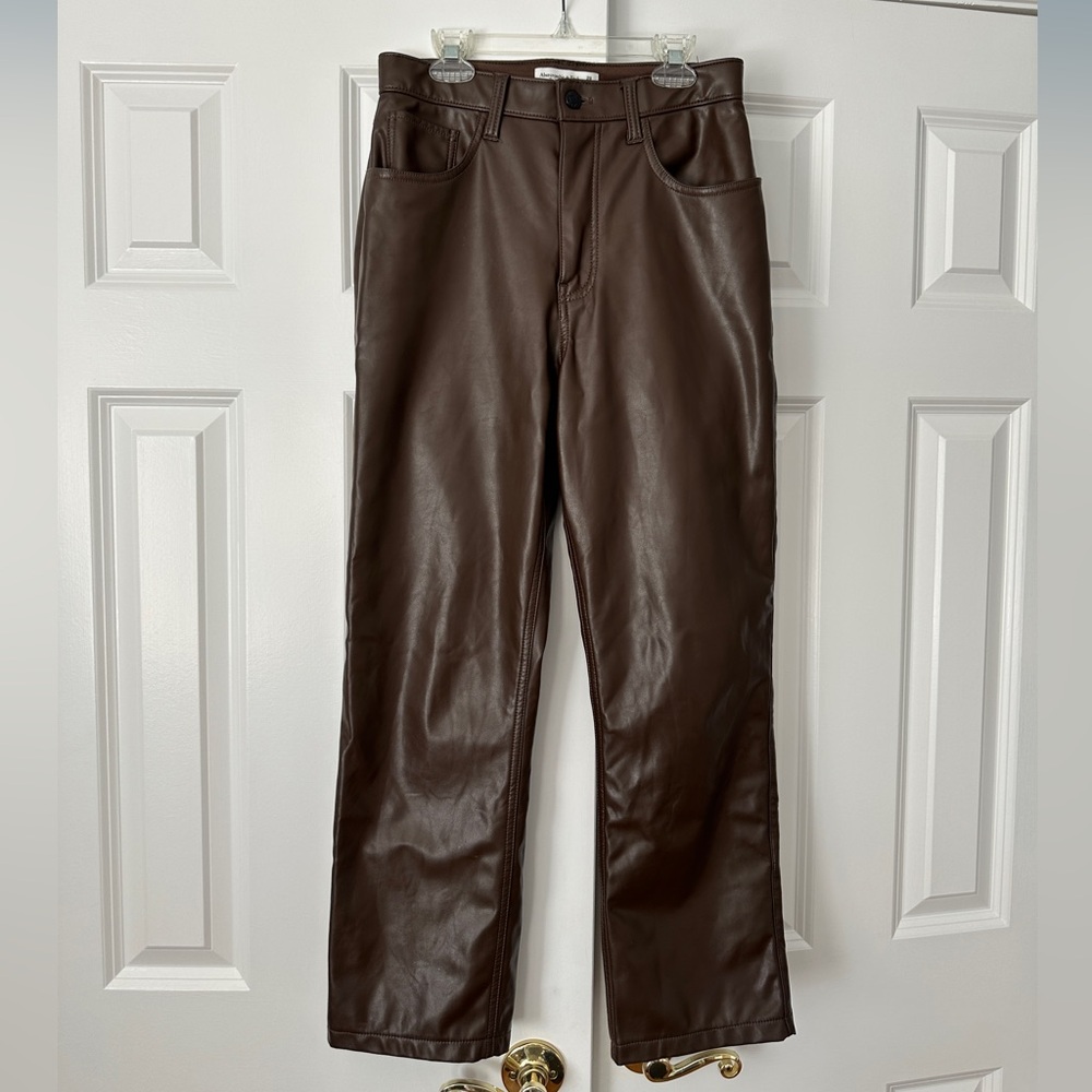 Abercrombie & Fitch Brown Leather Pants